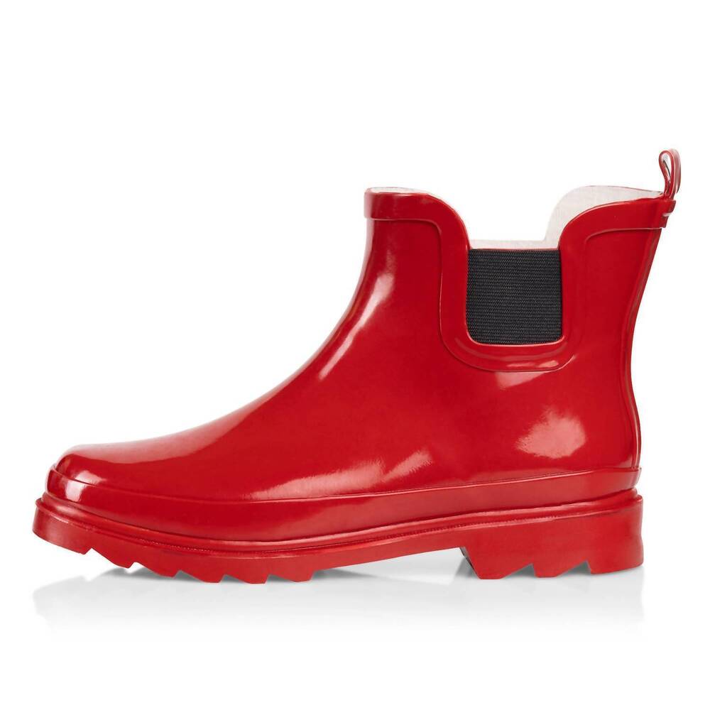 NEW EASTERN OFF PRICE women's ankle rain boots in red